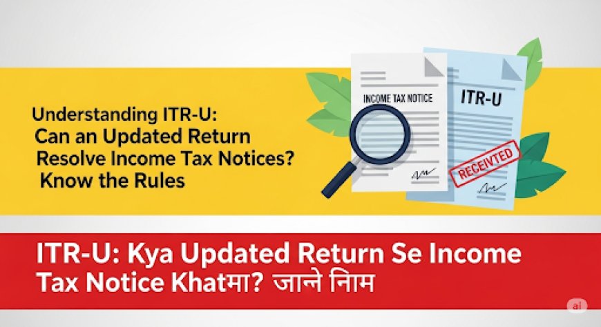 ITR-U: क्या अपडेटेड रिटर्न से आयकर नोटिस खत्म? जानें सही नियम