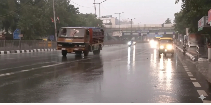 Delhi-NCR में बारिश का ताज़ा अपडेट: कई इलाकों में जलभराव, जानिए आज का मौसम अलर्ट