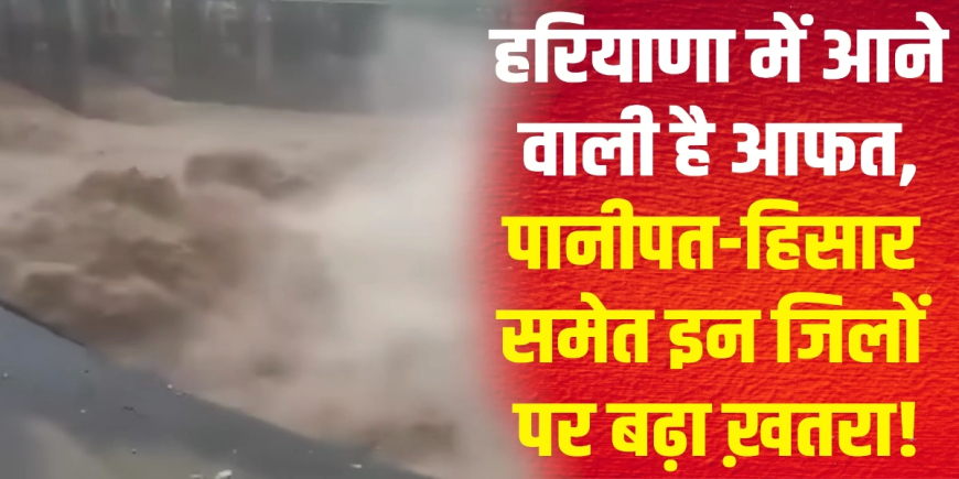 हरियाणा बाढ़: पानीपत, हिसार समेत 12 जिलों पर बड़ा ख़तरा, सीएम सैनी ने बुलाई आपात बैठक, जानिए ताज़ा अपडेट