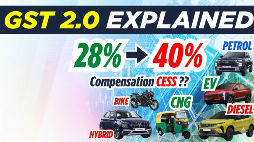 car par kitna gst lagta hai? जानें नई दरें, छोटी कारों पर 18% GST, लाखों का फायदा