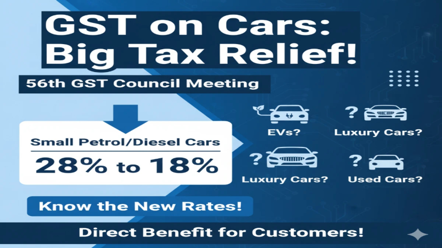 GST on Cars: 22 सितंबर 2025 से छोटी कारों पर 18% जीएसटी, जानिए किन लग्जरी गाड़ियों के दाम बढ़े?